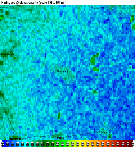 Haringsee elevation map