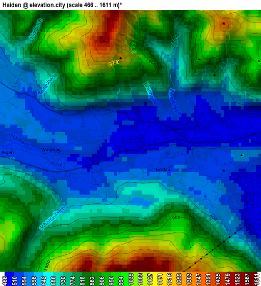 Haiden elevation map