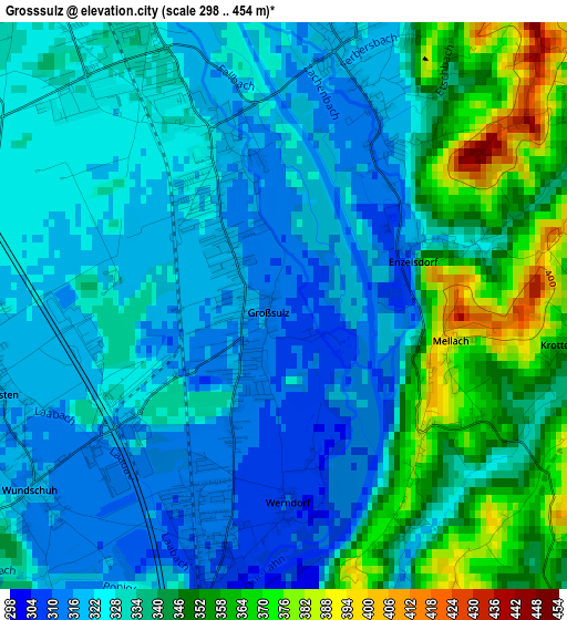 Grosssulz elevation map