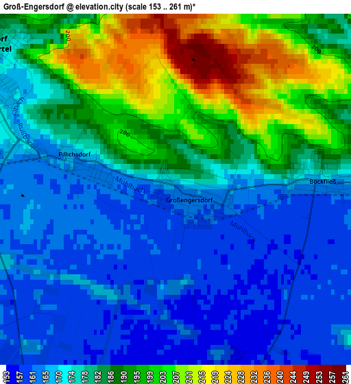 Groß-Engersdorf elevation map