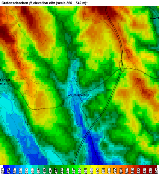 Grafenschachen elevation map