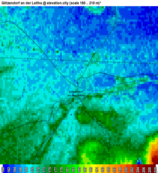 Götzendorf an der Leitha elevation map