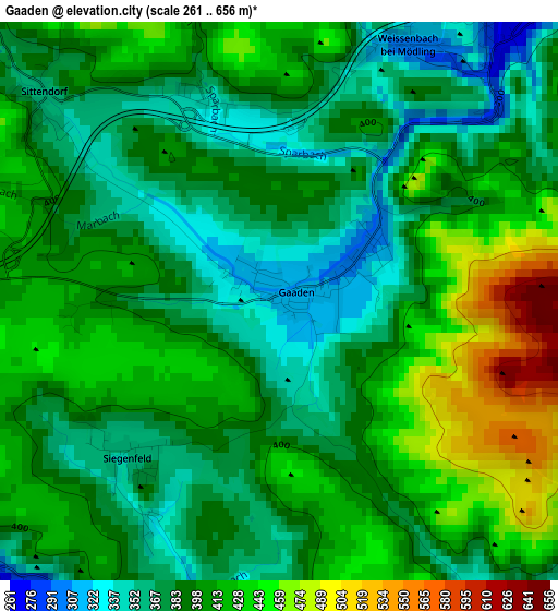 Gaaden elevation map