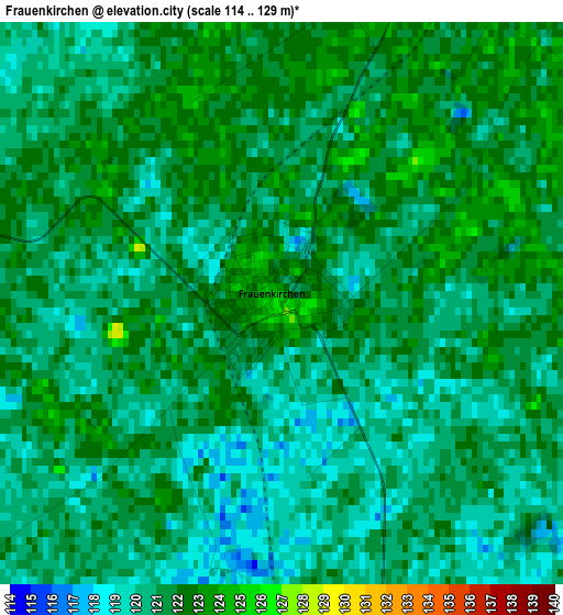 Frauenkirchen elevation map