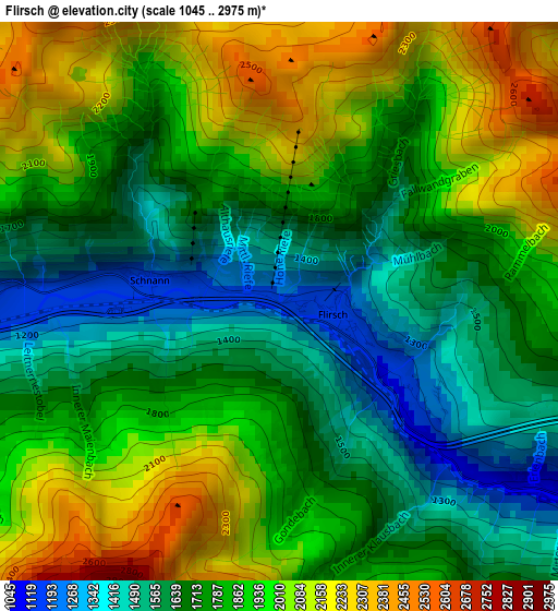 Flirsch elevation map