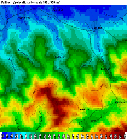 Fallbach elevation map