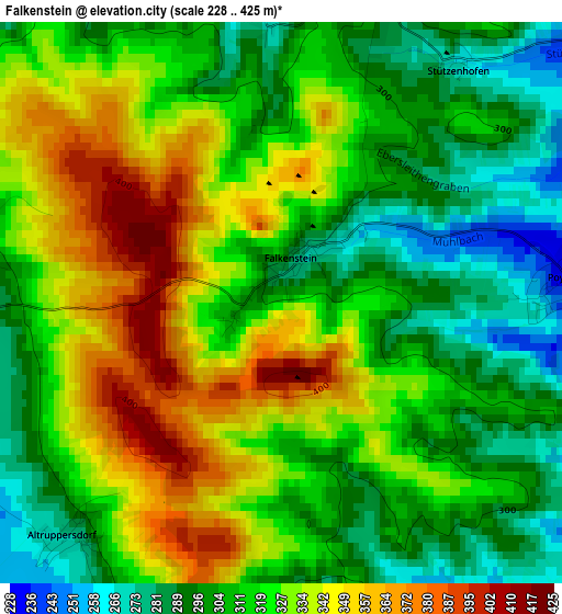 Falkenstein elevation map