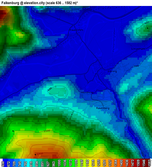 Falkenburg elevation map