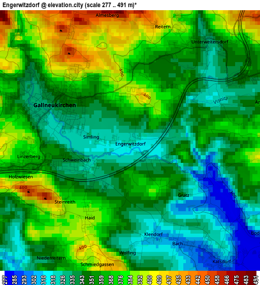 Engerwitzdorf elevation map