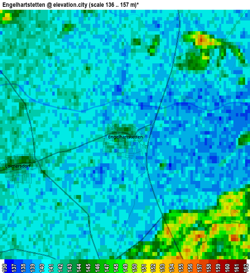 Engelhartstetten elevation map