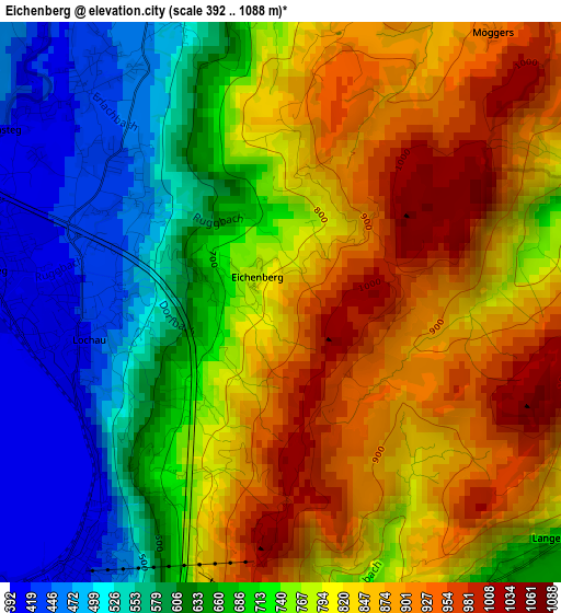 Eichenberg elevation map