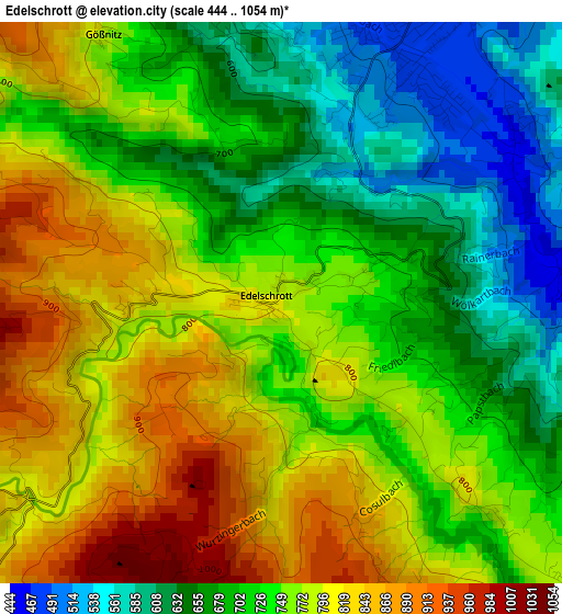 Edelschrott elevation map