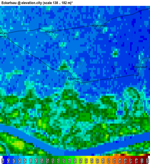 Eckartsau elevation map