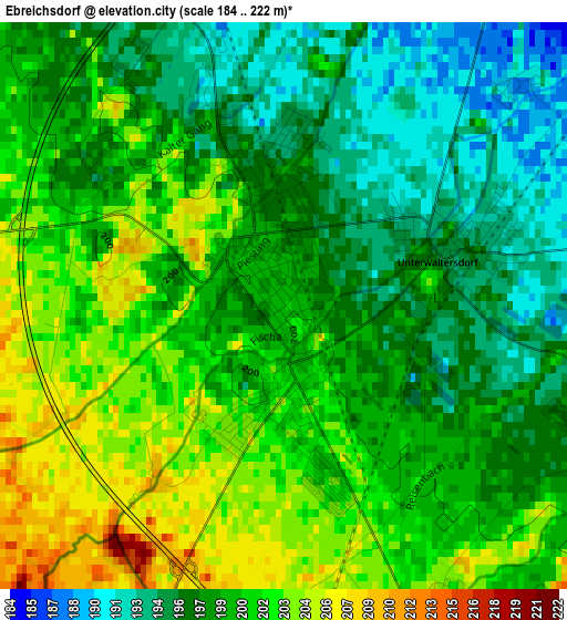 Ebreichsdorf elevation map