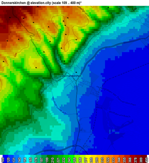 Donnerskirchen elevation map