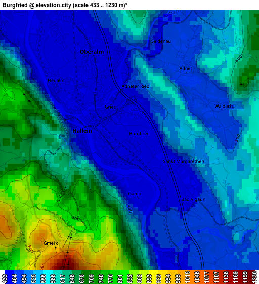 Burgfried elevation map