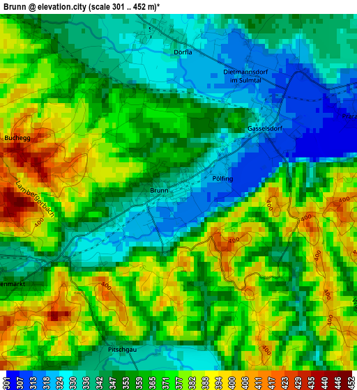 Brunn elevation map