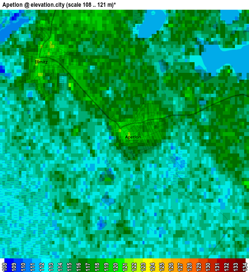 Apetlon elevation map