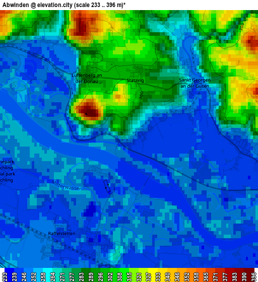 Abwinden elevation map