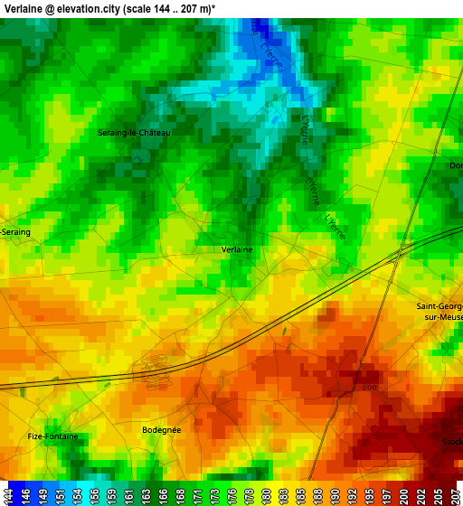 Verlaine elevation map