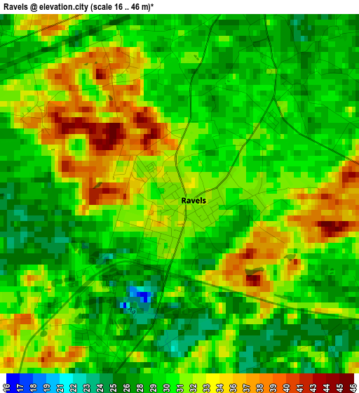 Ravels elevation map