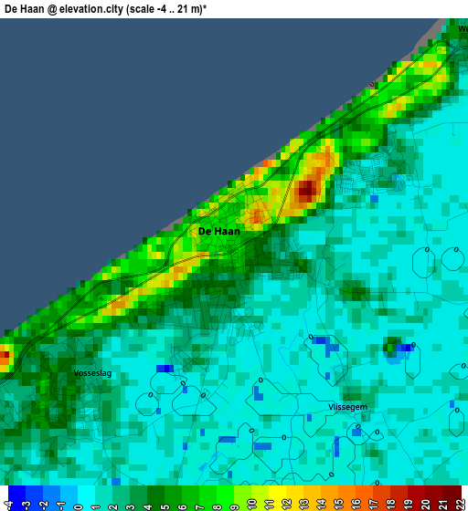 De Haan elevation map