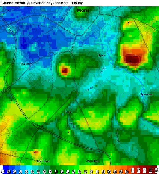 Chasse Royale elevation map