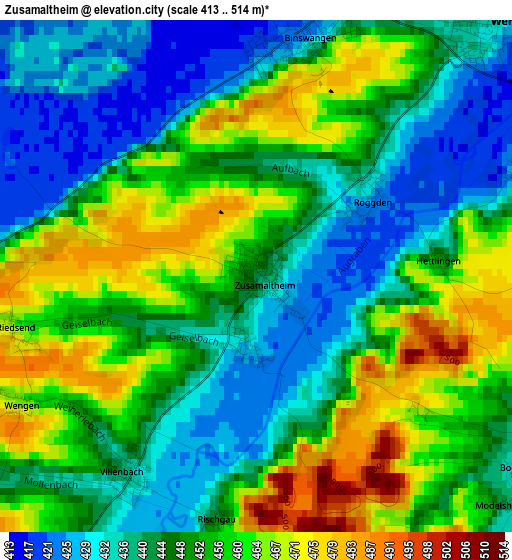 Zusamaltheim elevation map