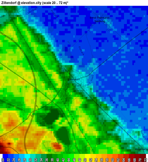 Ziltendorf elevation map