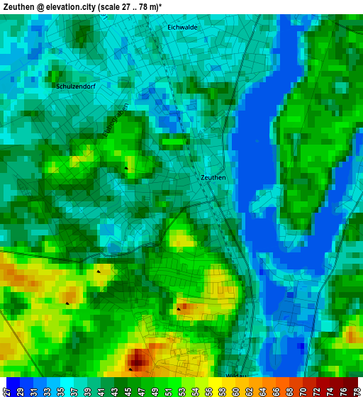 Zeuthen elevation map