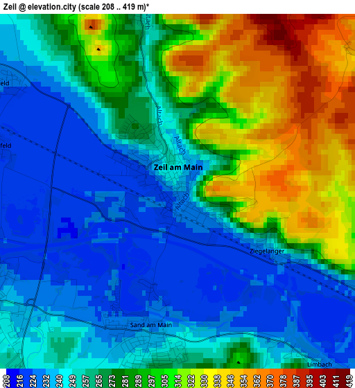 Zeil elevation map