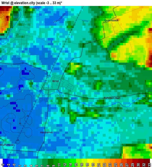 Wrist elevation map