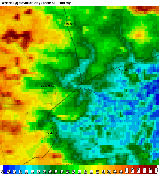 Wriedel elevation map