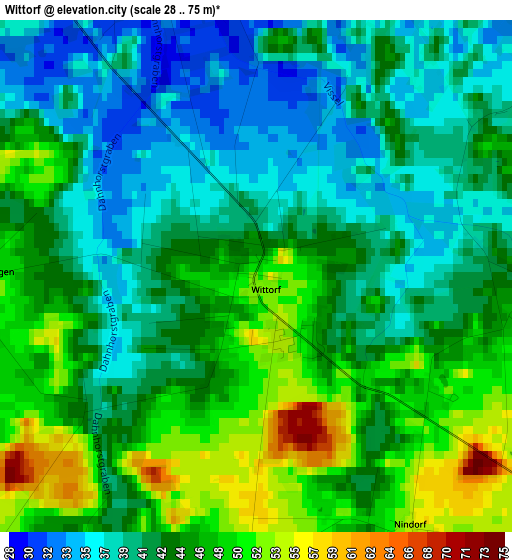 Wittorf elevation map