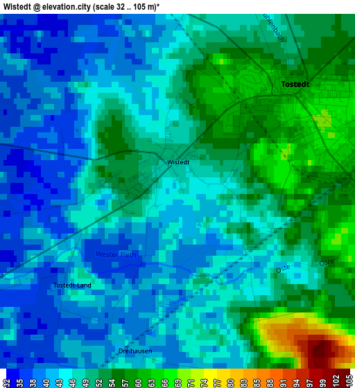 Wistedt elevation map