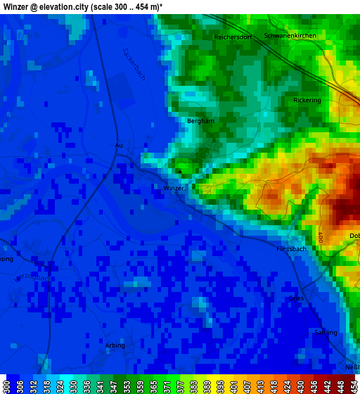 Winzer elevation map