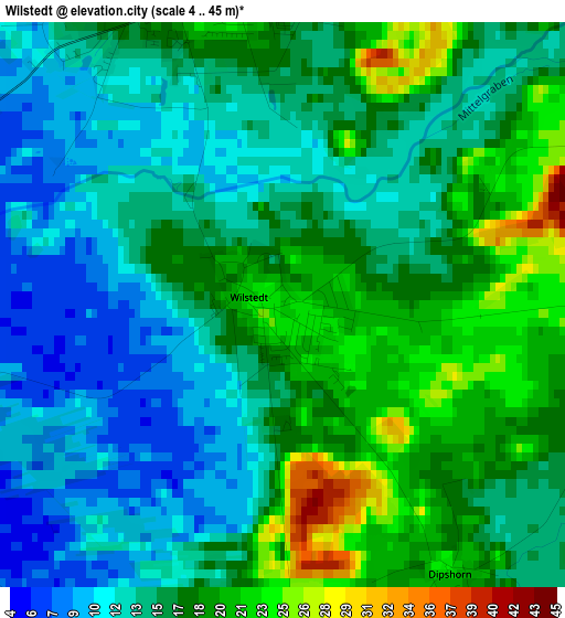 Wilstedt elevation map