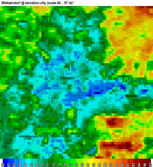 Wietzendorf elevation map