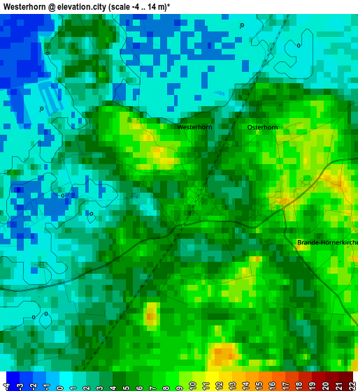 Westerhorn elevation map