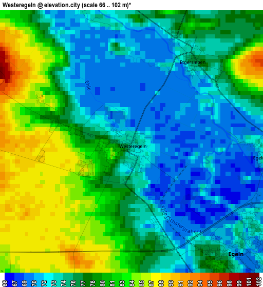 Westeregeln elevation map