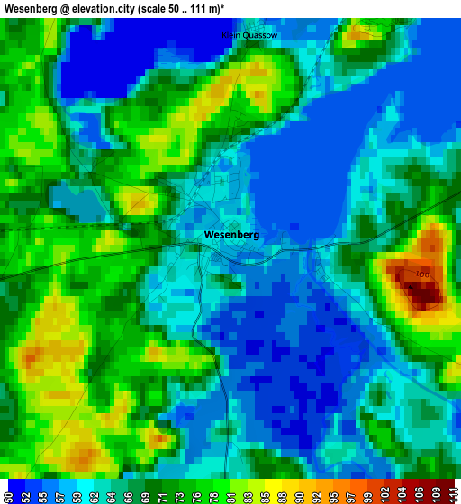 Wesenberg elevation map