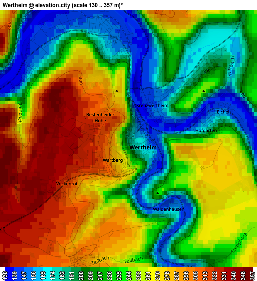 Wertheim elevation map