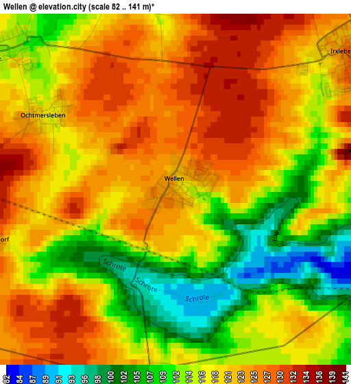 Wellen elevation map