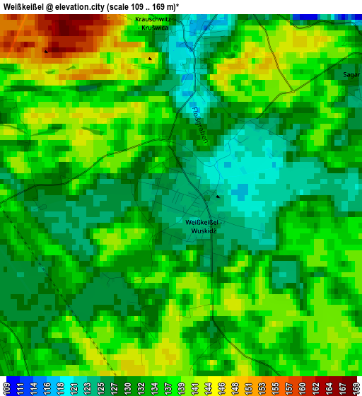 Weißkeißel elevation map