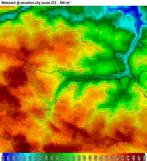 Weissach elevation map