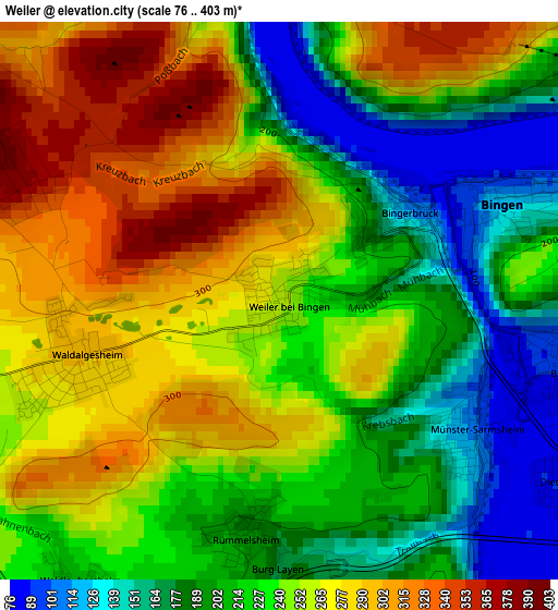 Weiler elevation map