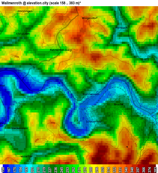 Wallmenroth elevation map