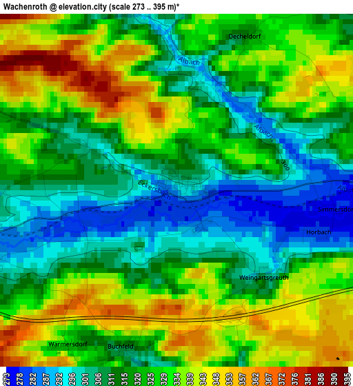 Wachenroth elevation map