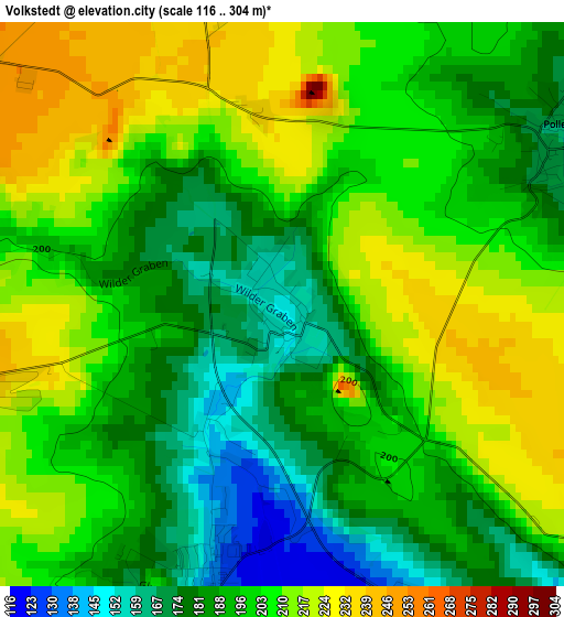 Volkstedt elevation map