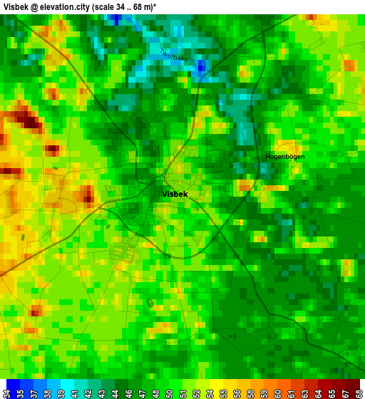 Visbek elevation map